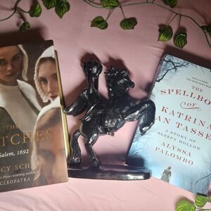 Majestic Black Horse Statue Decor